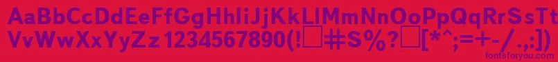 UkBukvarnayaBold Font – Purple Fonts on Red Background