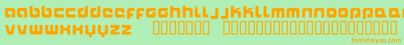 Naxalite Font – Orange Fonts on Green Background