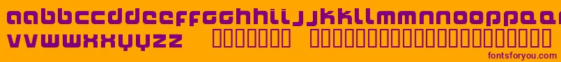 Naxalite Font – Purple Fonts on Orange Background