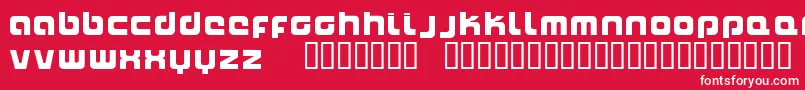 フォントNaxalite – 赤い背景に白い文字