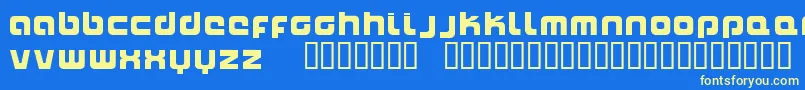Naxalite Font – Yellow Fonts on Blue Background