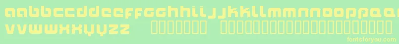 Naxalite Font – Yellow Fonts on Green Background