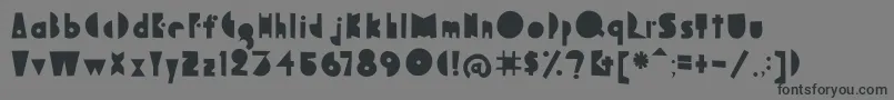 Bagaglioflat Font – Black Fonts on Gray Background