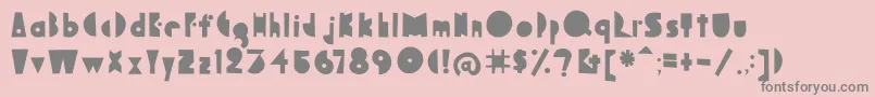 Bagaglioflat Font – Gray Fonts on Pink Background