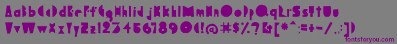 Bagaglioflat Font – Purple Fonts on Gray Background