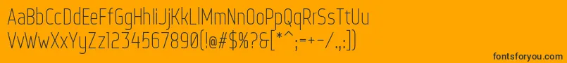 WebServeroff Font – Black Fonts on Orange Background