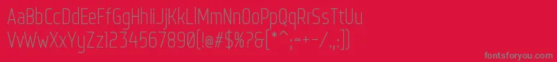 WebServeroff Font – Gray Fonts on Red Background