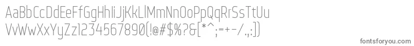 WebServeroff-fontti – harmaat kirjasimet valkoisella taustalla