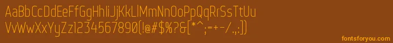 WebServeroff Font – Orange Fonts on Brown Background