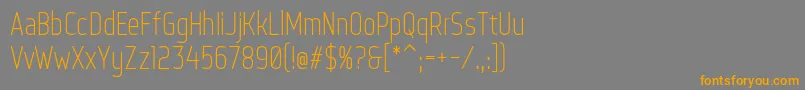 WebServeroff Font – Orange Fonts on Gray Background