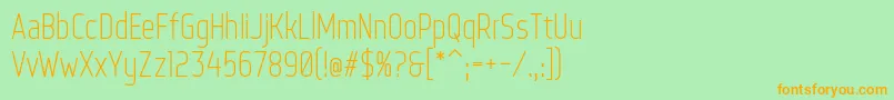 WebServeroff Font – Orange Fonts on Green Background