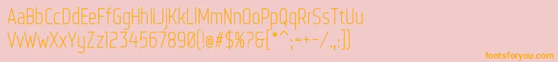 WebServeroff Font – Orange Fonts on Pink Background