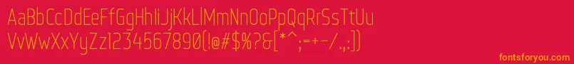 WebServeroff Font – Orange Fonts on Red Background