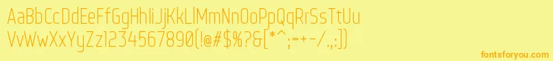 WebServeroff Font – Orange Fonts on Yellow Background