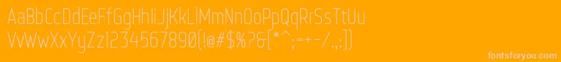 WebServeroff-Schriftart – Rosa Schriften auf orangefarbenem Hintergrund