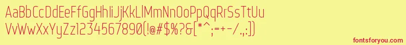 WebServeroff Font – Red Fonts on Yellow Background