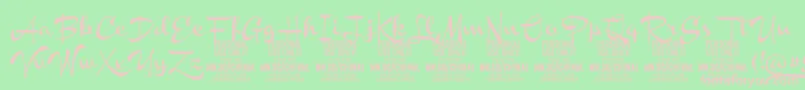 ChinalboldPersonalUse Font – Pink Fonts on Green Background