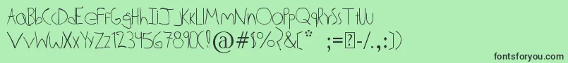 AldoDattoli Font – Black Fonts on Green Background