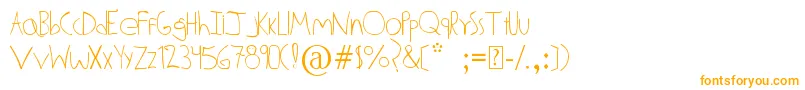 AldoDattoli Font – Orange Fonts on White Background