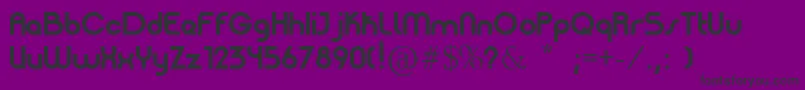 PatinioBasica-fontti – mustat fontit violetilla taustalla