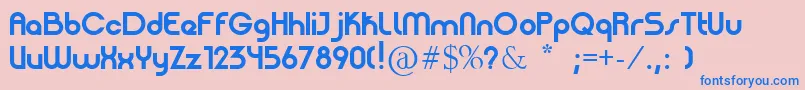 PatinioBasica Font – Blue Fonts on Pink Background