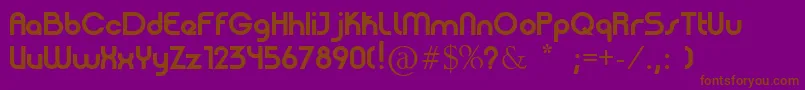 PatinioBasica Font – Brown Fonts on Purple Background