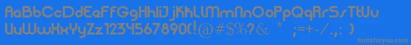 PatinioBasica-Schriftart – Graue Schriften auf blauem Hintergrund