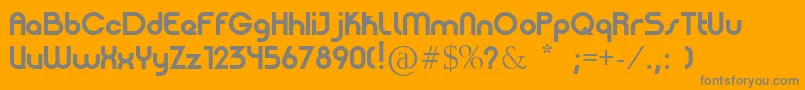 PatinioBasica Font – Gray Fonts on Orange Background