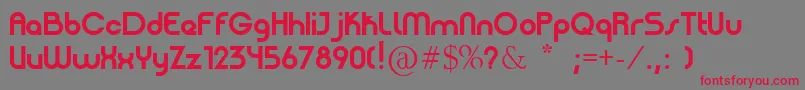 PatinioBasica Font – Red Fonts on Gray Background