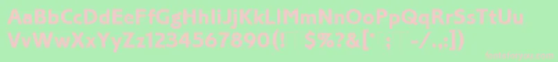 CorinthianBoldPlain Font – Pink Fonts on Green Background