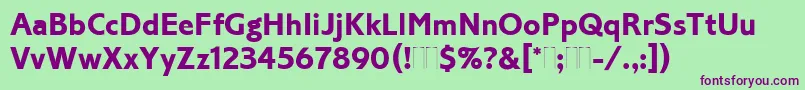 CorinthianBoldPlain Font – Purple Fonts on Green Background