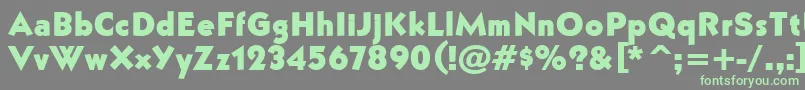 More about BullyBold Font BullyBold Font – Green Fonts on Gray Background