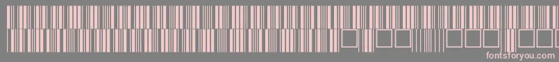 フォントC39p24dltt – 灰色の背景にピンクのフォント