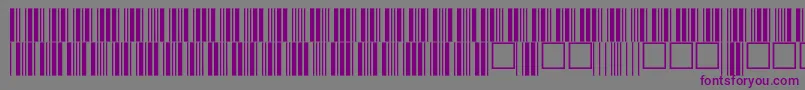 Шрифт C39p24dltt – фиолетовые шрифты на сером фоне