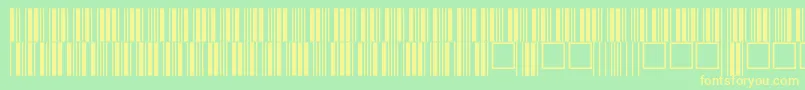 C39p24dltt Font – Yellow Fonts on Green Background