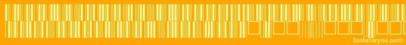 C39p24dltt Font – Yellow Fonts on Orange Background