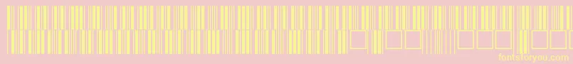C39p24dltt Font – Yellow Fonts on Pink Background