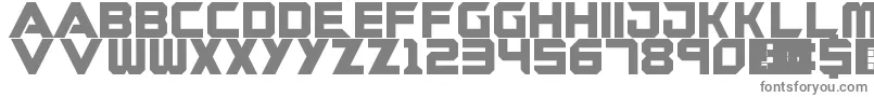 フォントGuardians – 白い背景に灰色の文字