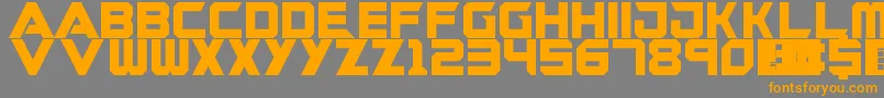 Guardians Font – Orange Fonts on Gray Background