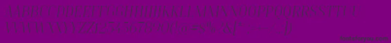 TtMoonsThinItalicDemo Font – Black Fonts on Purple Background