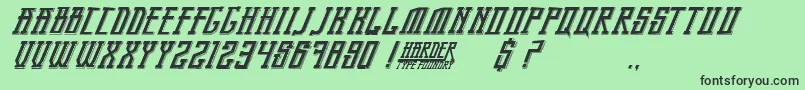 BandungPride Font – Black Fonts on Green Background