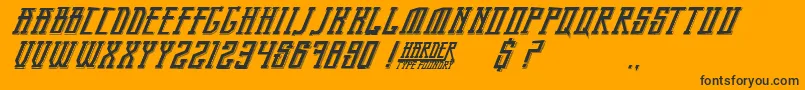 BandungPride Font – Black Fonts on Orange Background