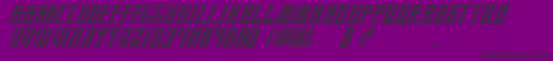 BandungPride-Schriftart – Schwarze Schriften auf violettem Hintergrund