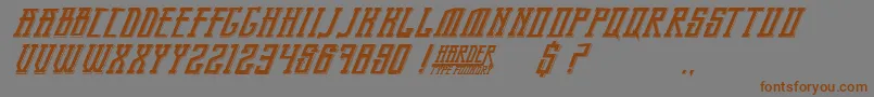 BandungPride Font – Brown Fonts on Gray Background