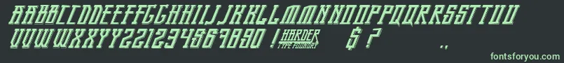 BandungPride Font – Green Fonts on Black Background