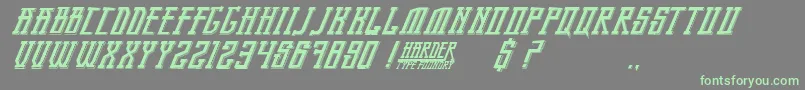 BandungPride Font – Green Fonts on Gray Background