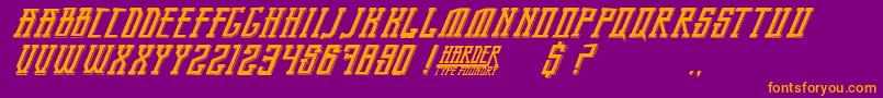 BandungPride Font – Orange Fonts on Purple Background