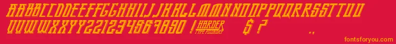 BandungPride Font – Orange Fonts on Red Background