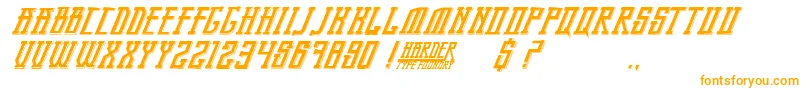 Шрифт BandungPride – оранжевые шрифты