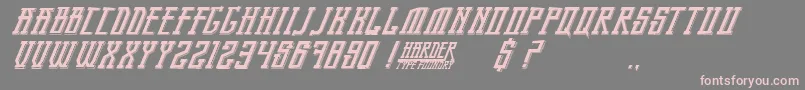 BandungPride-Schriftart – Rosa Schriften auf grauem Hintergrund